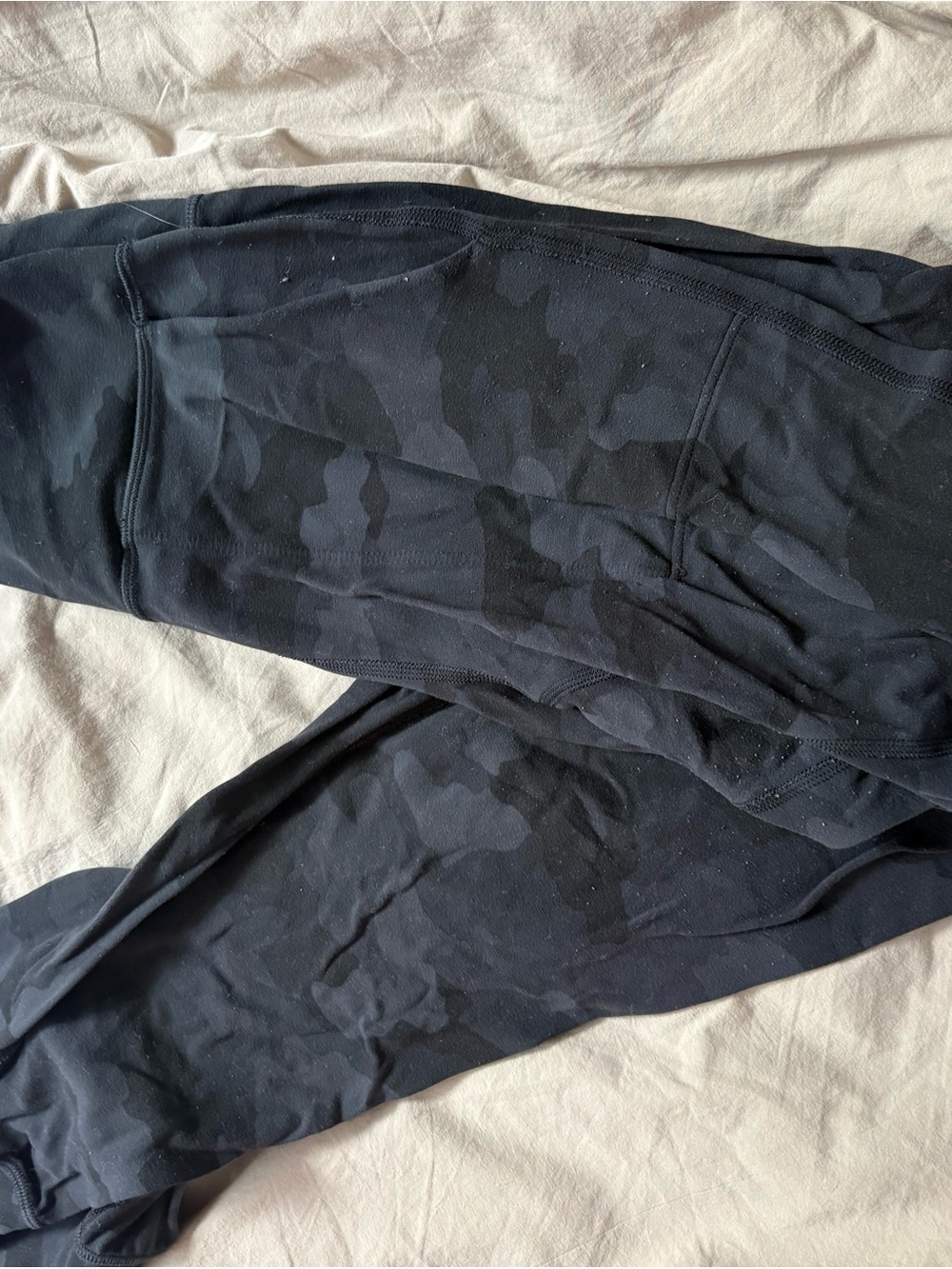 Lululemon Black Camouflage Legging Joggers
